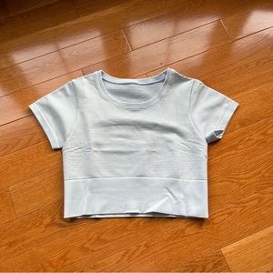 Light blue aerie top